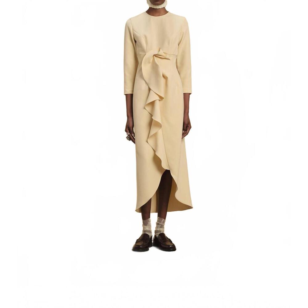 NEW KIKA VARGAS genzebe dress in butter